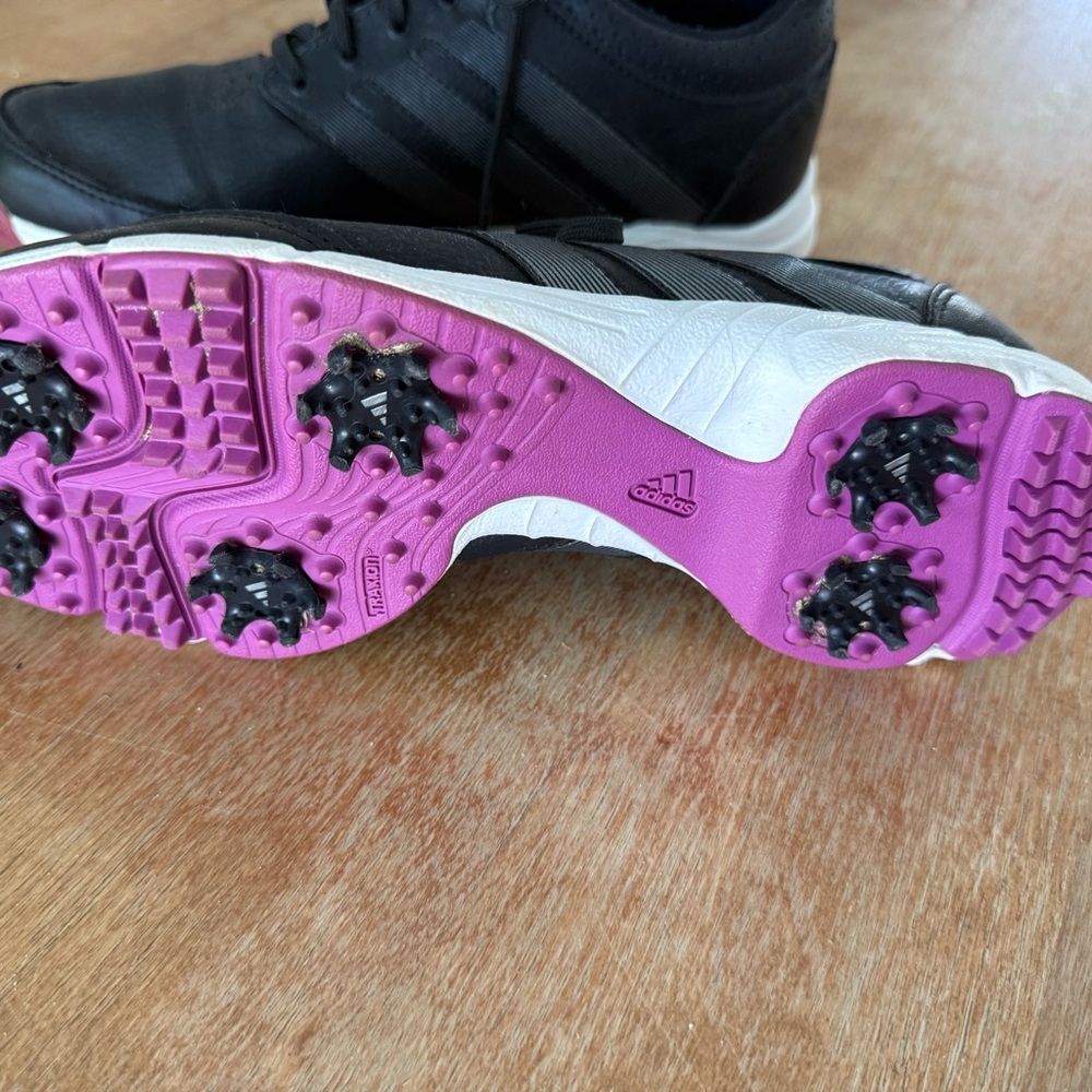 Adidas Women’s Sz 7.5 Response Light Golf Shoes Q47066 Black Purple - Picture 6 of 11